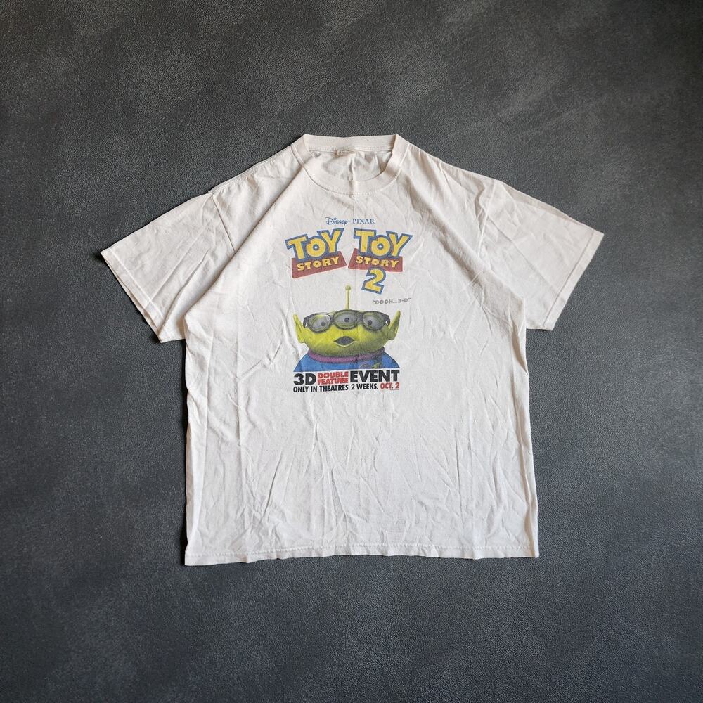 Vintage Toy Story 1 & 2 Pixar 3D Double Feature Promotional Theater Shirt XL